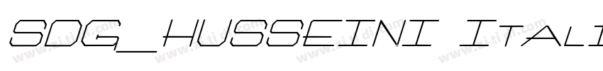 SDG_HUSSEINI Itali字体转换